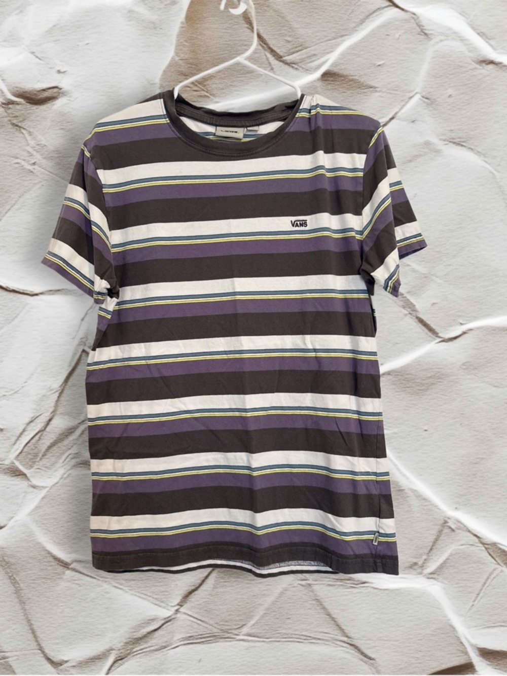 Vans Men’s Striped T-Shirt – Classic Skate Style